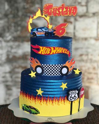 Bolo Hot Wheels ideias fabulosas para decoração de aniversário