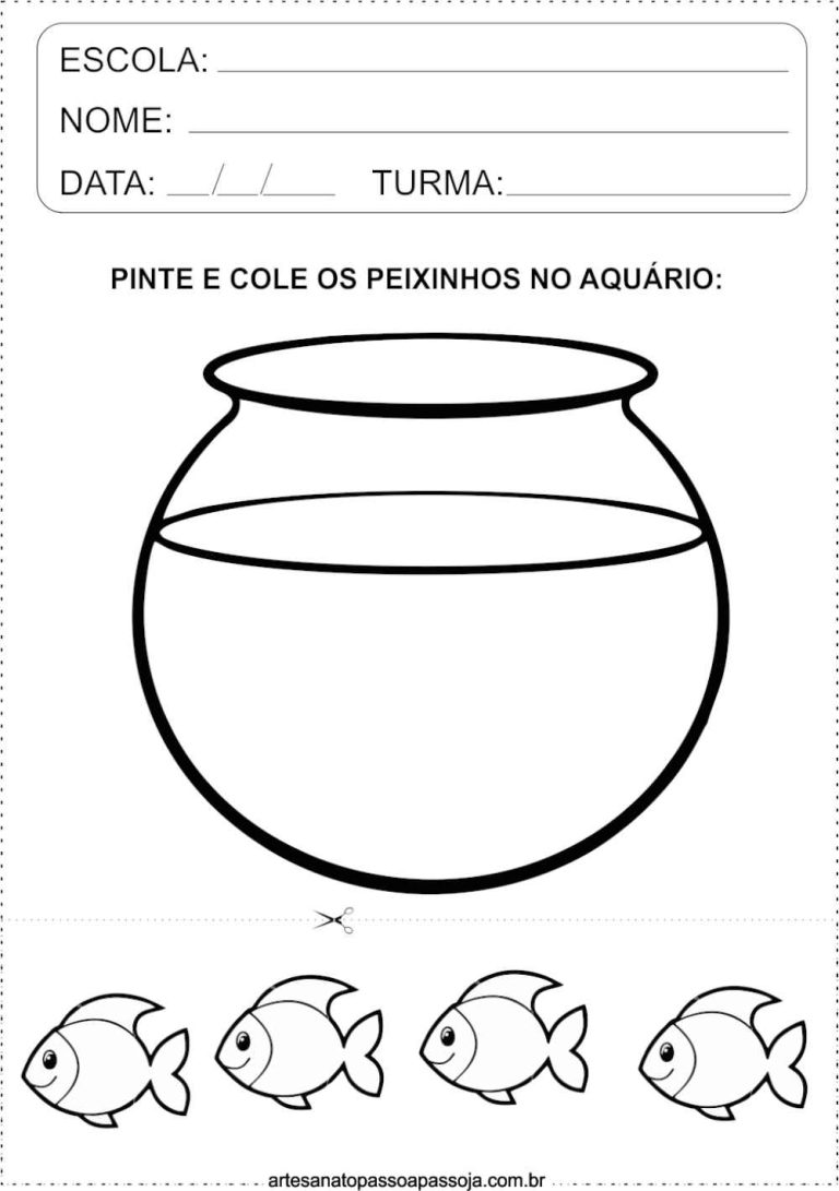 11 Atividades de colagem para educação infantil Artesanato Passo a Passo