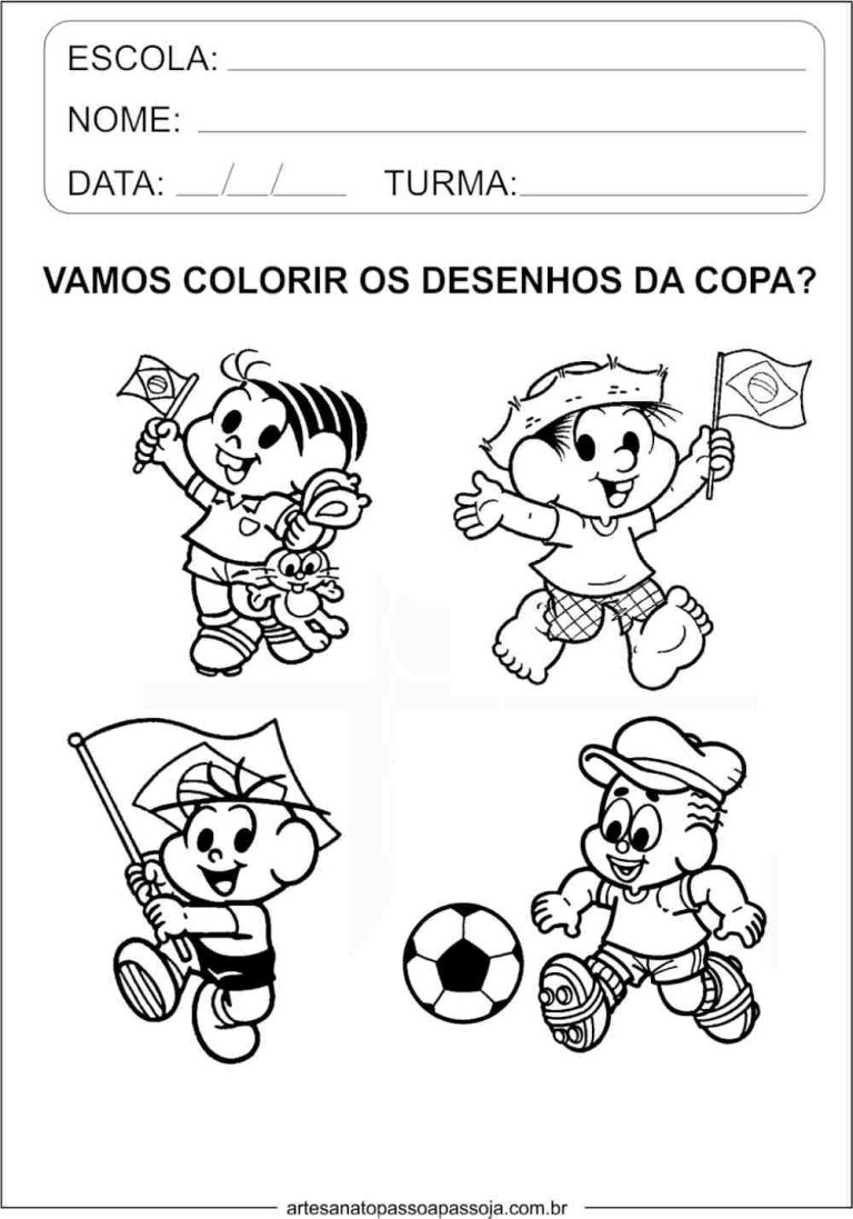 Atividades Sobre A Copa Do Mundo Para Educa O Infantil Artesanato Passo A Passo