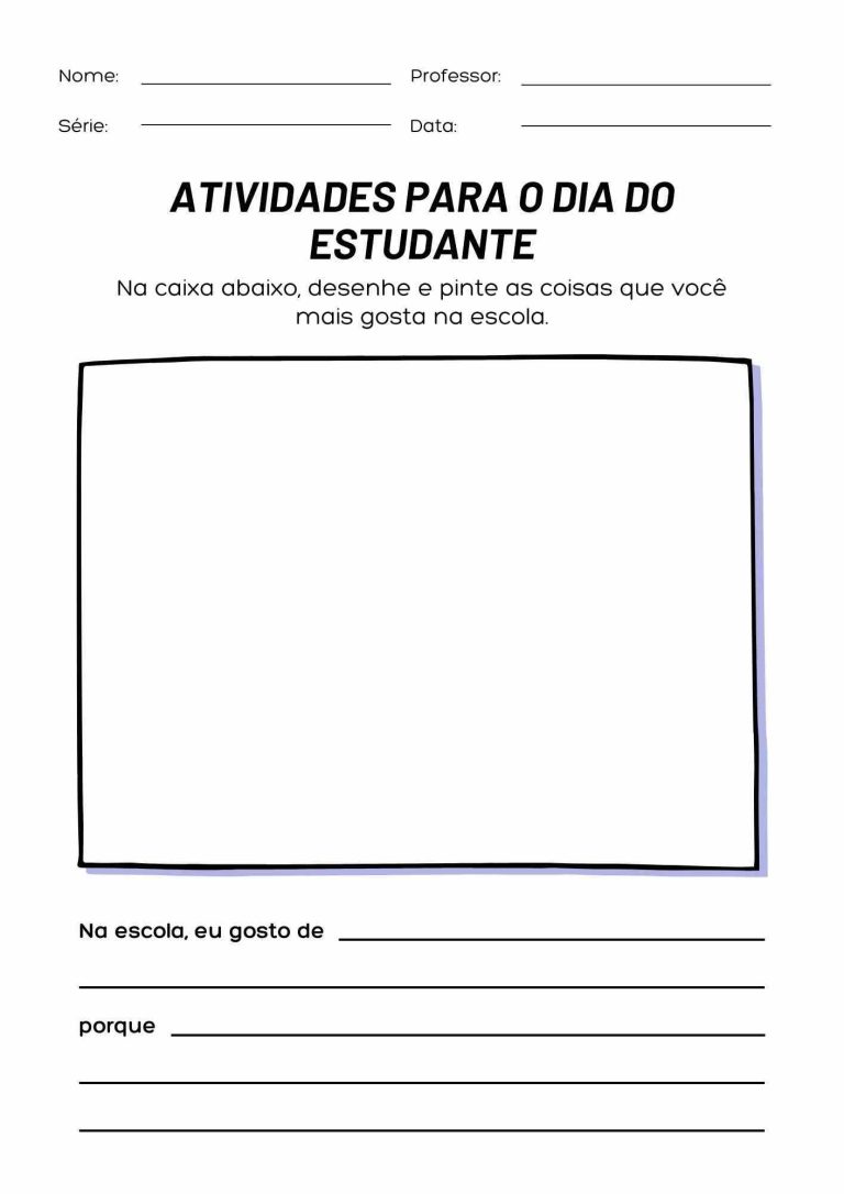 Atividade Dia Do Estudante Ideias Para Estimular A Criatividade