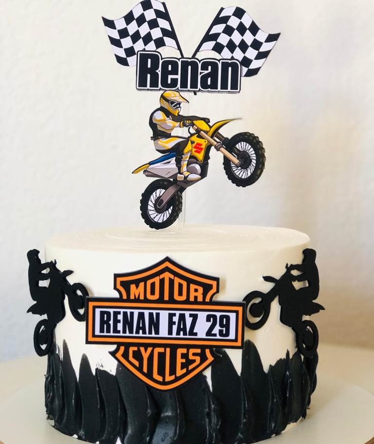 Bolo De Moto Modelos Para Quem Ama Motociclismo Artesanato Passo