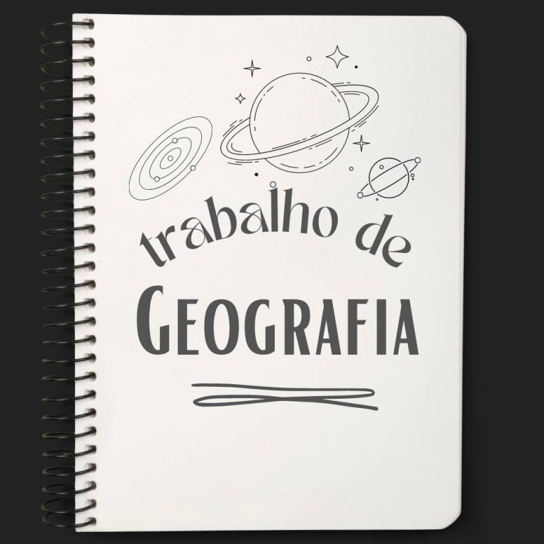 Capas de trabalho de geografia fáceis de fazer Artesanato Passo a Passo