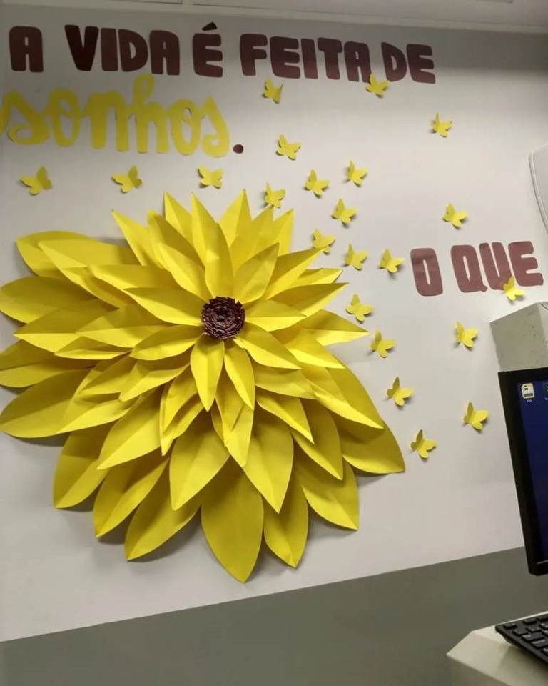 Como Fazer Girassol De Papel Passo A Passo Para Decora O Artesanato