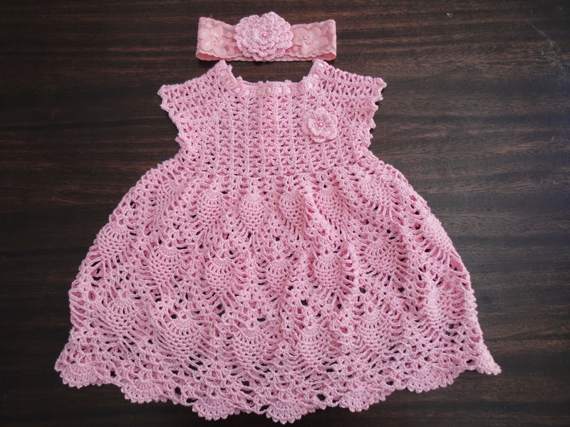 Vestido de croche para bebé princesinha - Imagui