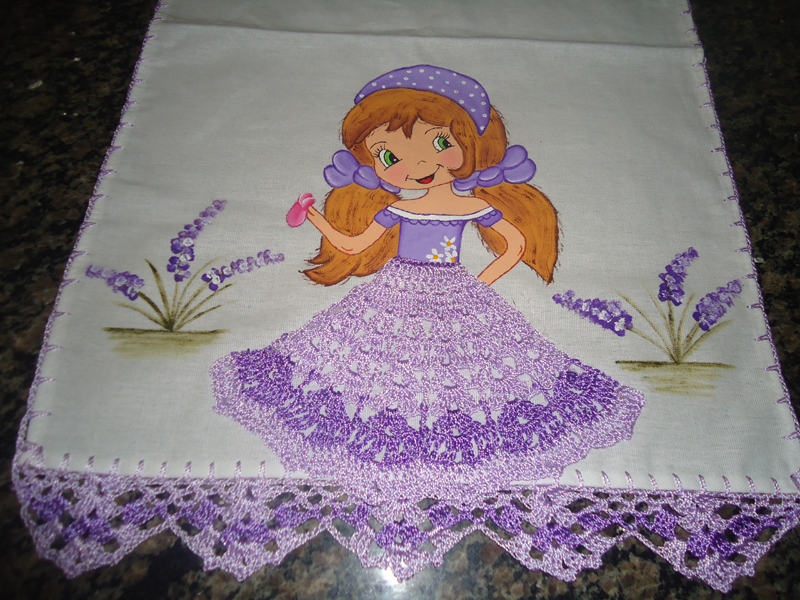 vestido de boneca de croche para pano de prato passo a passo