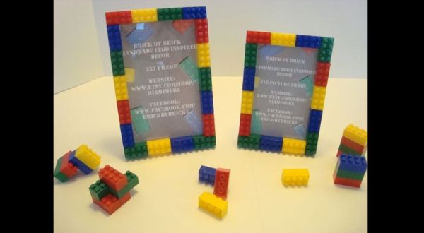 porta retrato de Lego