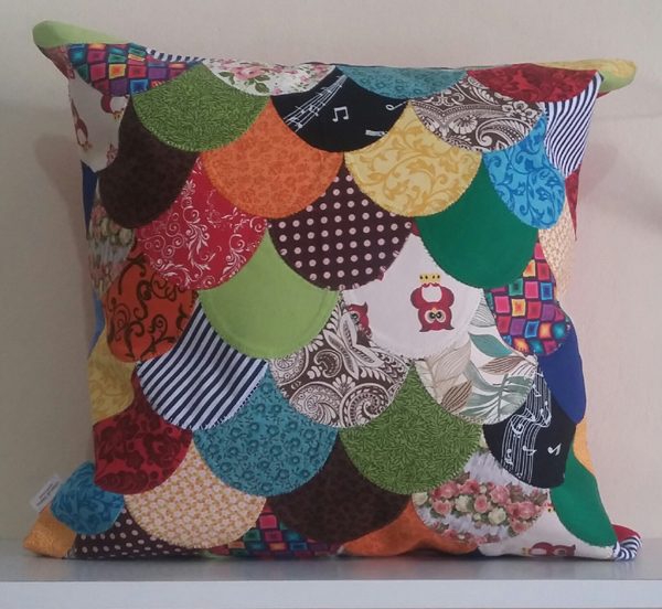 patchwork na almofada