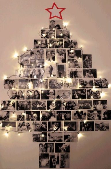 árvore natalina de fotos