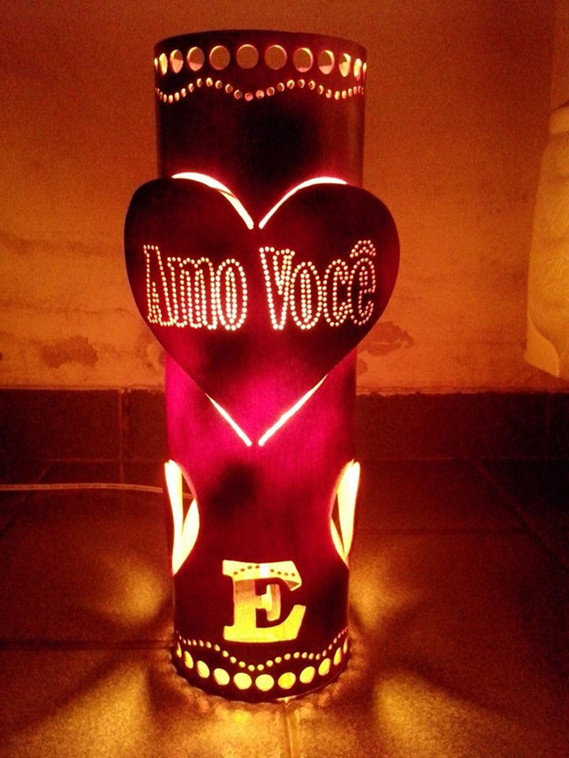 luminaria de pvc amor