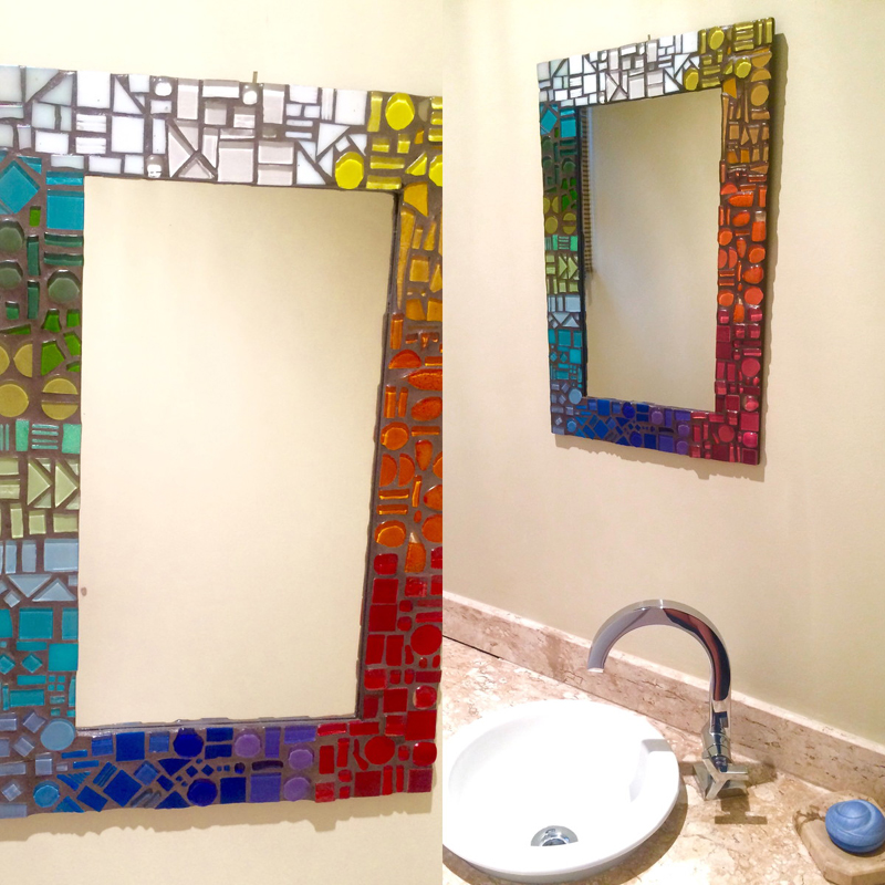 espelho decorado banheiro