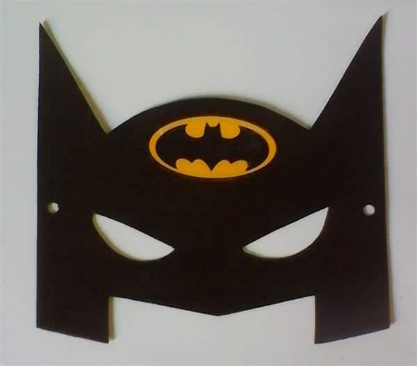 Máscara do Batman: Molde, EVA, feltro e papel - Artesanato Passo a Passo!