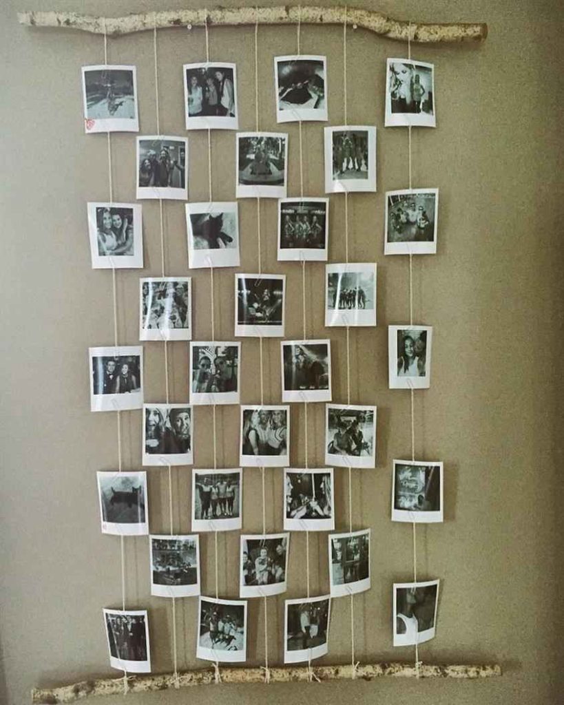 Mural De Fotos Penduradas: 50 Ideias Fáceis Para Decorar - Artesanato ...