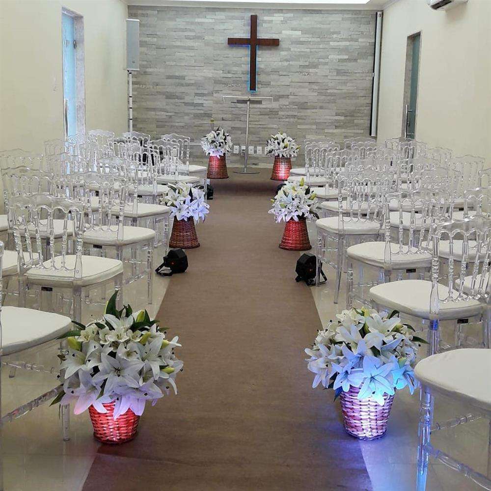 decoração igreja de casamento