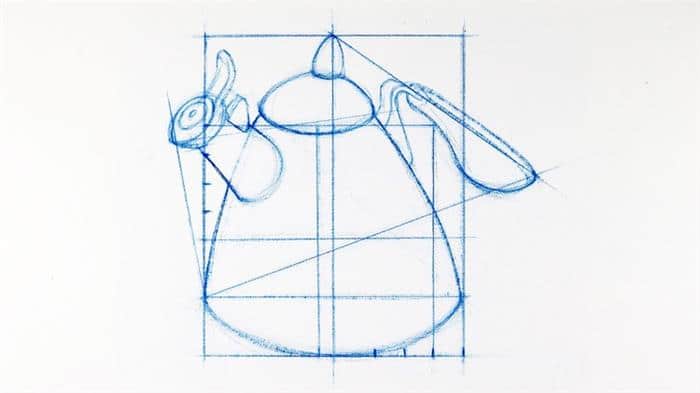 técnica de desenho com proporção