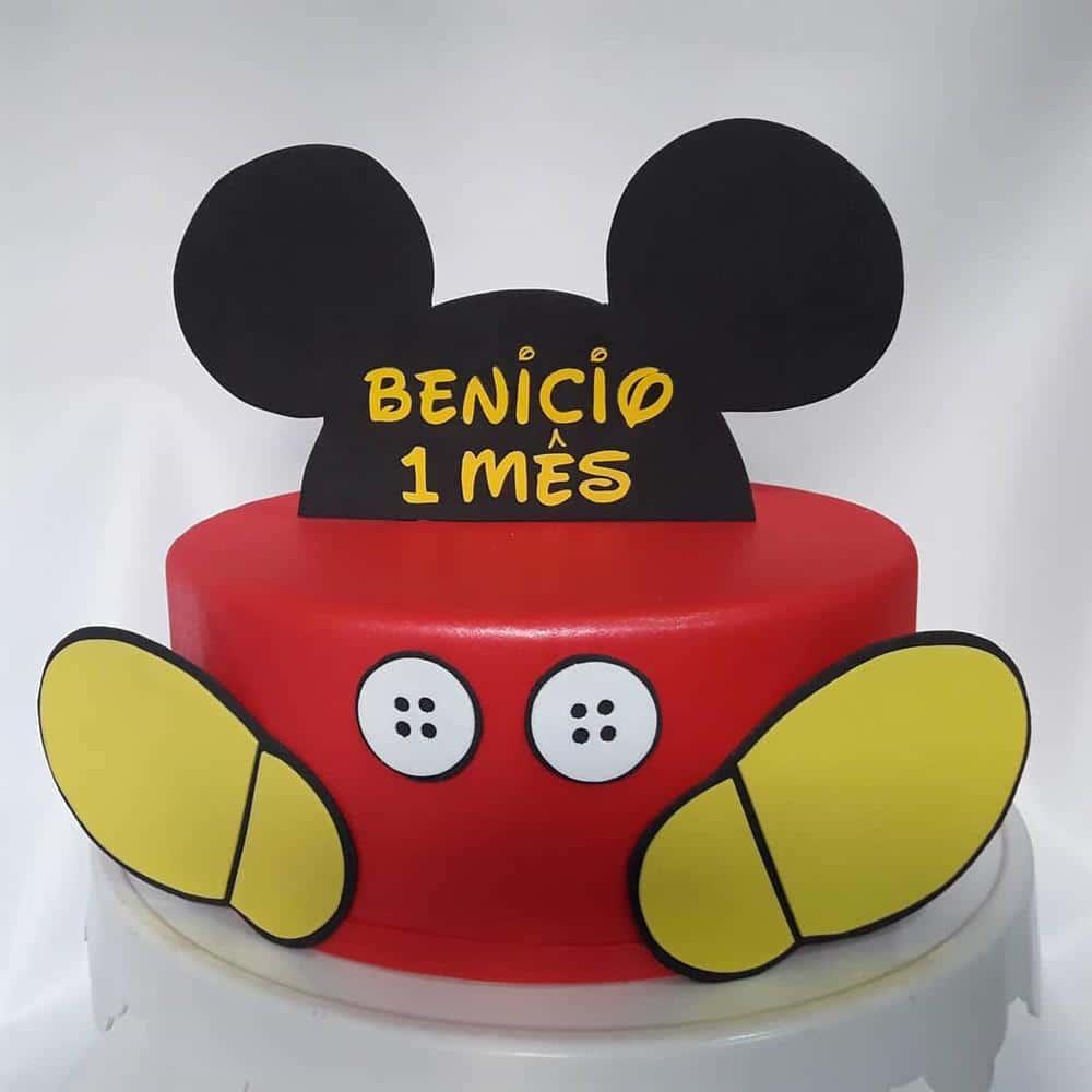 bolo fake de eva 1 andar mickey