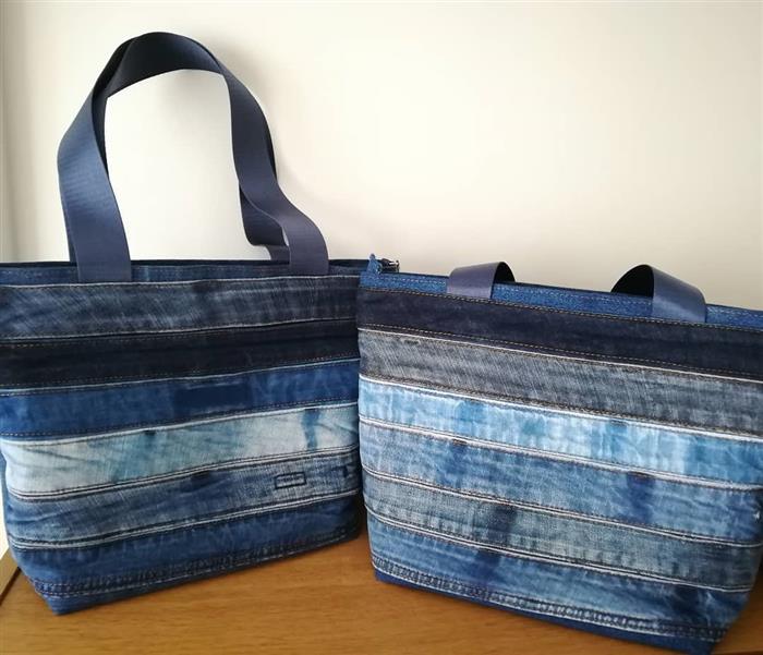 Bolsa de retalhos jeans passo best sale a passo