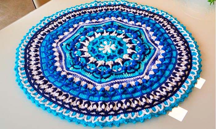 azul para mesa de jantar