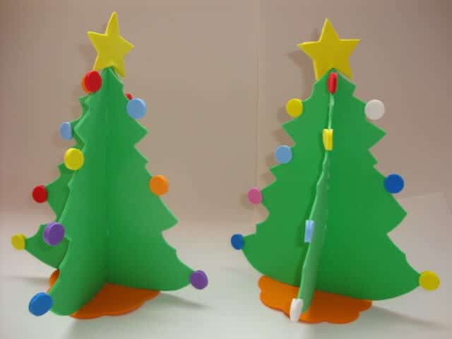 Mini árvore de Natal em EVA