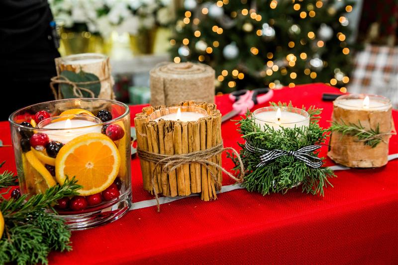 Enfeites para mesa de Natal simples e baratos 