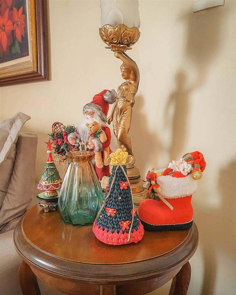 decoração de natal para sala com croche