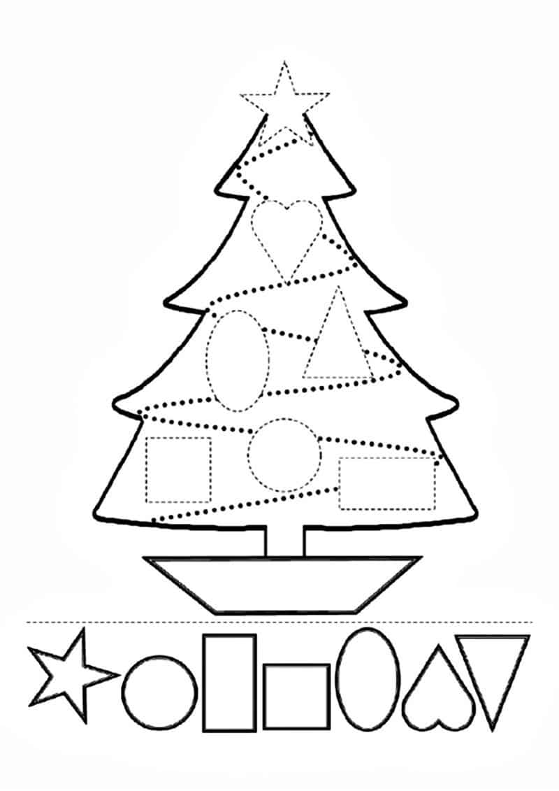 30 Desenhos de Árvores de Natal para Colorir, Montar e Imprimir - Online  Cursos Gratuitos
