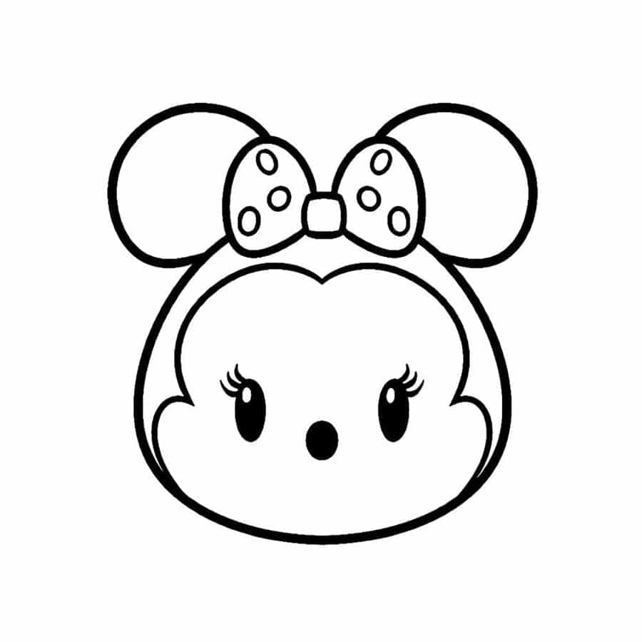 Minnie para colorir