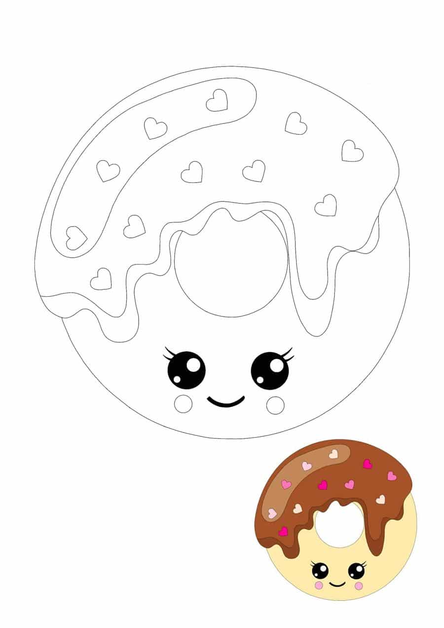 Desenho de donut