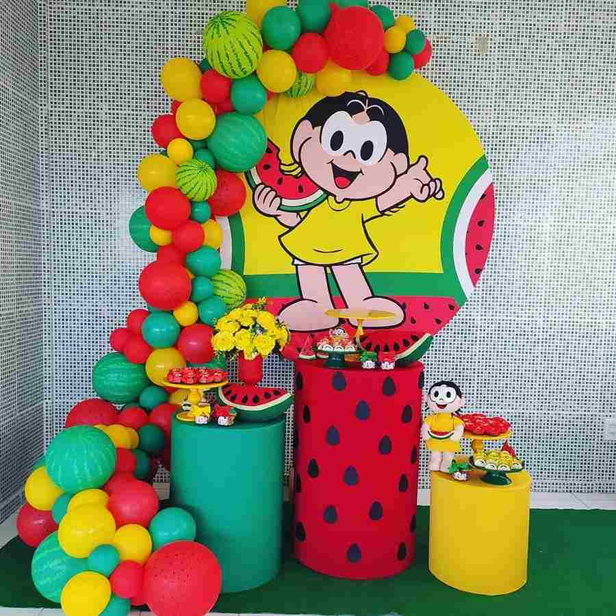 decoração com cilindros