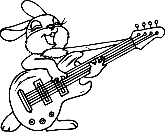 coelho com guitarra
