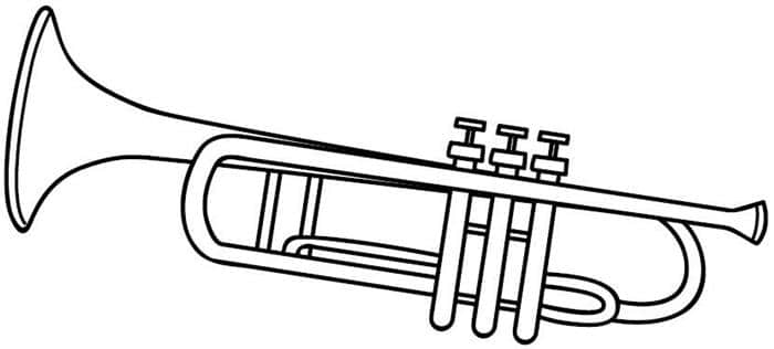 desenho de trompete