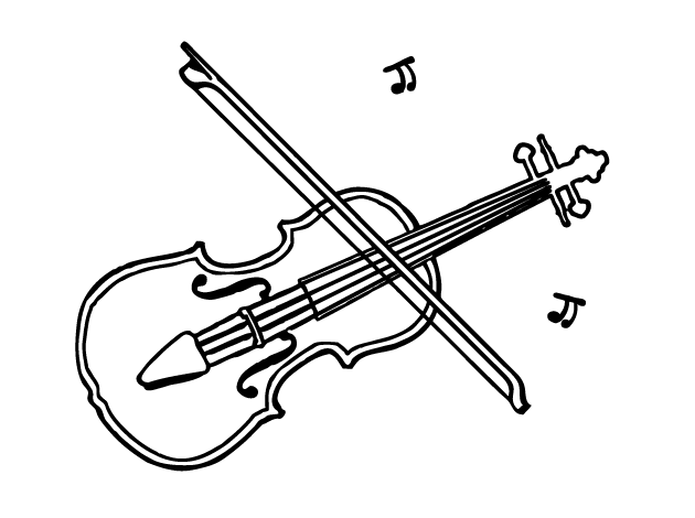 desenhos de pintar de instrumentos musicais