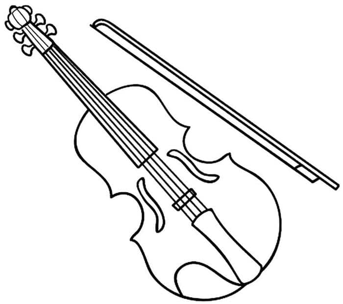 desenhos de instrumentos musicais de orquestra