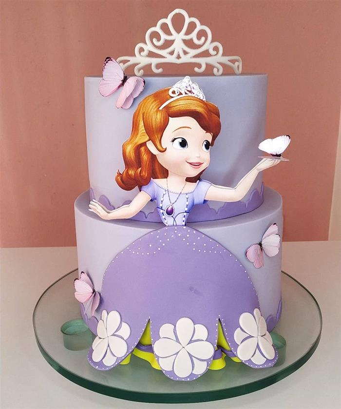 como fazer um lindo bolo da princesa sofia 