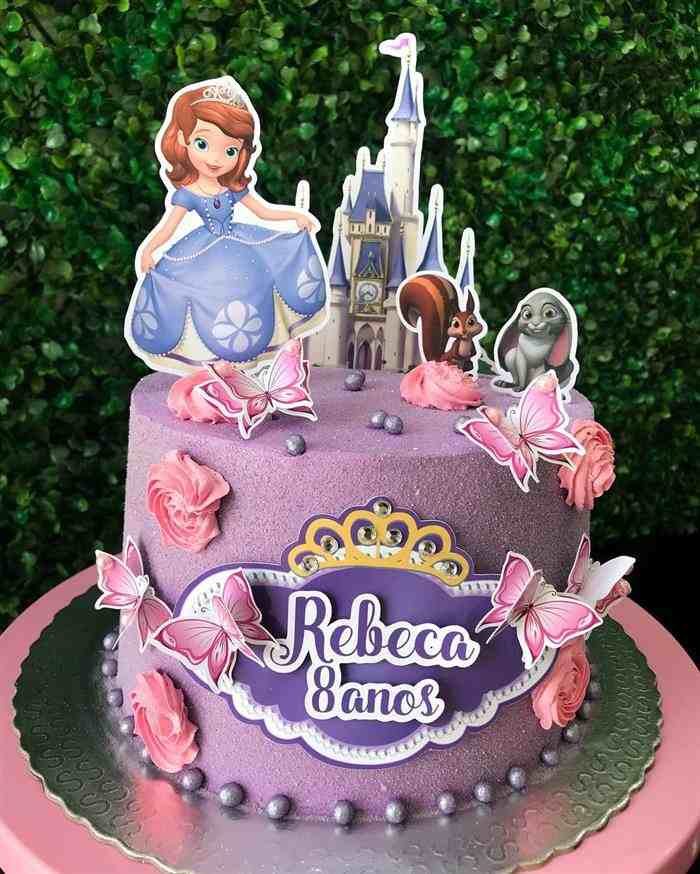 bolo da princesa sofia de aniversário