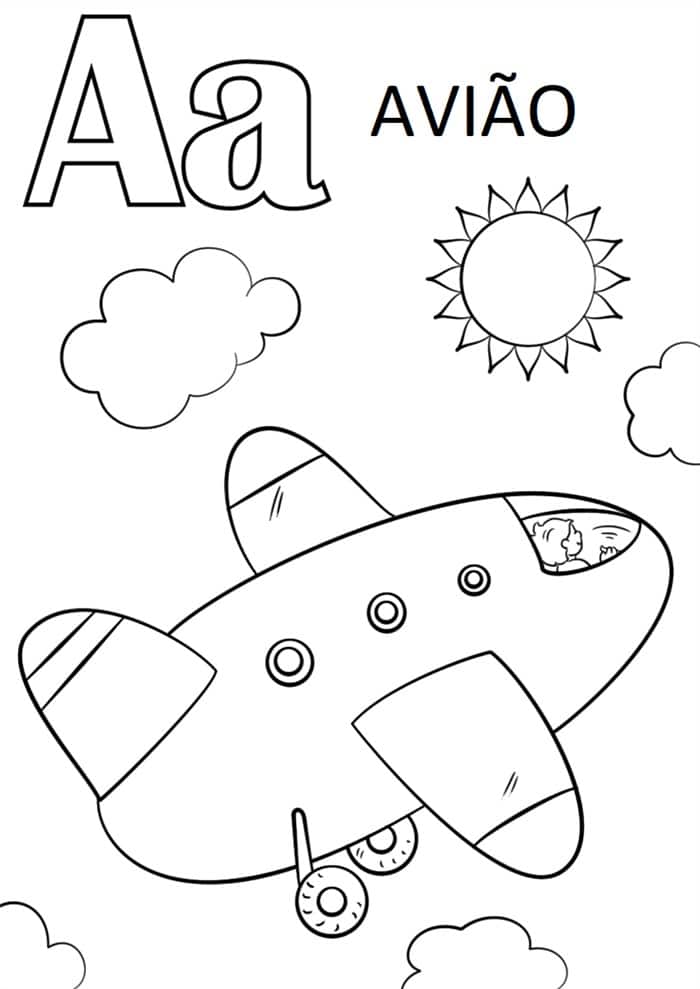 34 Desenhos educativos Infantil para Criança Colorir e Imprimir Fácil