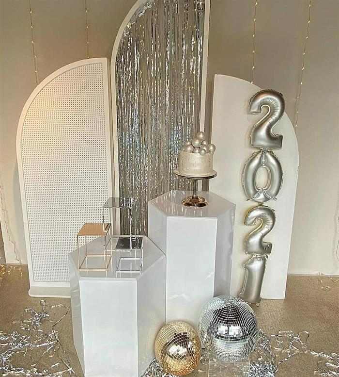 mesa decorativa festa ano novo