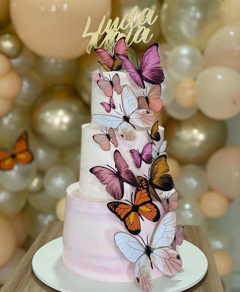 bolos decorados com borboletas - Pesquisa Google
