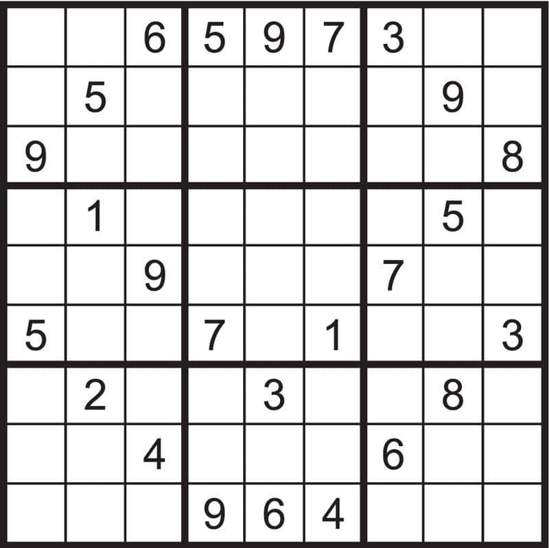 42 Modelos de sudoku para imprimir de todos os níveis - Artesanato