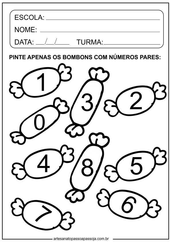 10 Atividades de Matemática para Educação Infantil de 5 anos