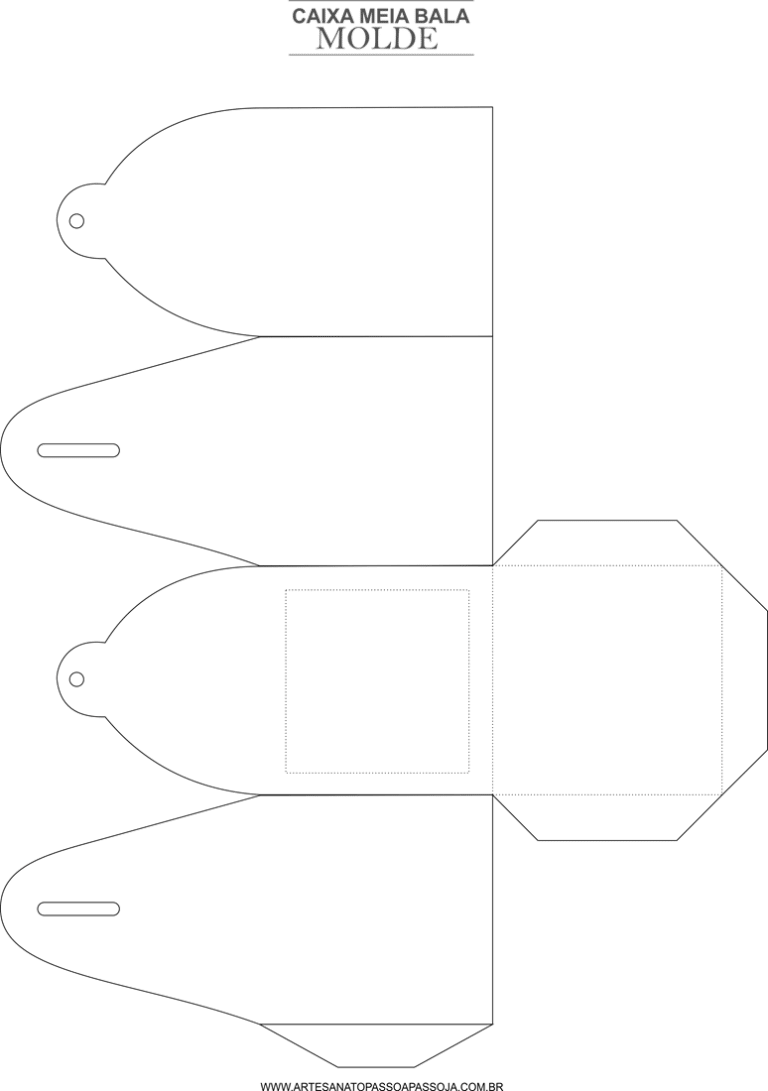 Molde Caixa Bala Para Imprimir E Personalizar O Seu Evento Artesanato Passo A Passo 1604