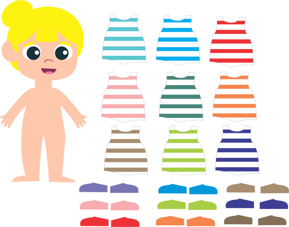 Bonecas de Papel - Barbie com roupas para imprimir - Brinquedos de Papel