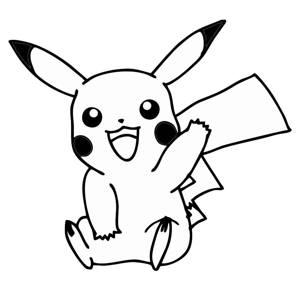 Pikachu para colorir: desenhos para pintar e imprimir - Artesanato