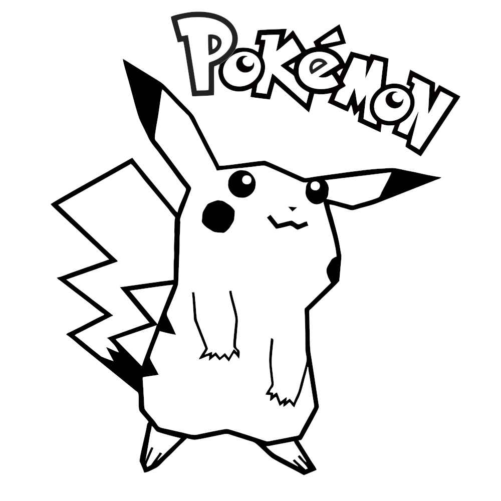 Como desenhar o Pikachu (Kawaii / Chibi) –  – Desenhos para  Colorir