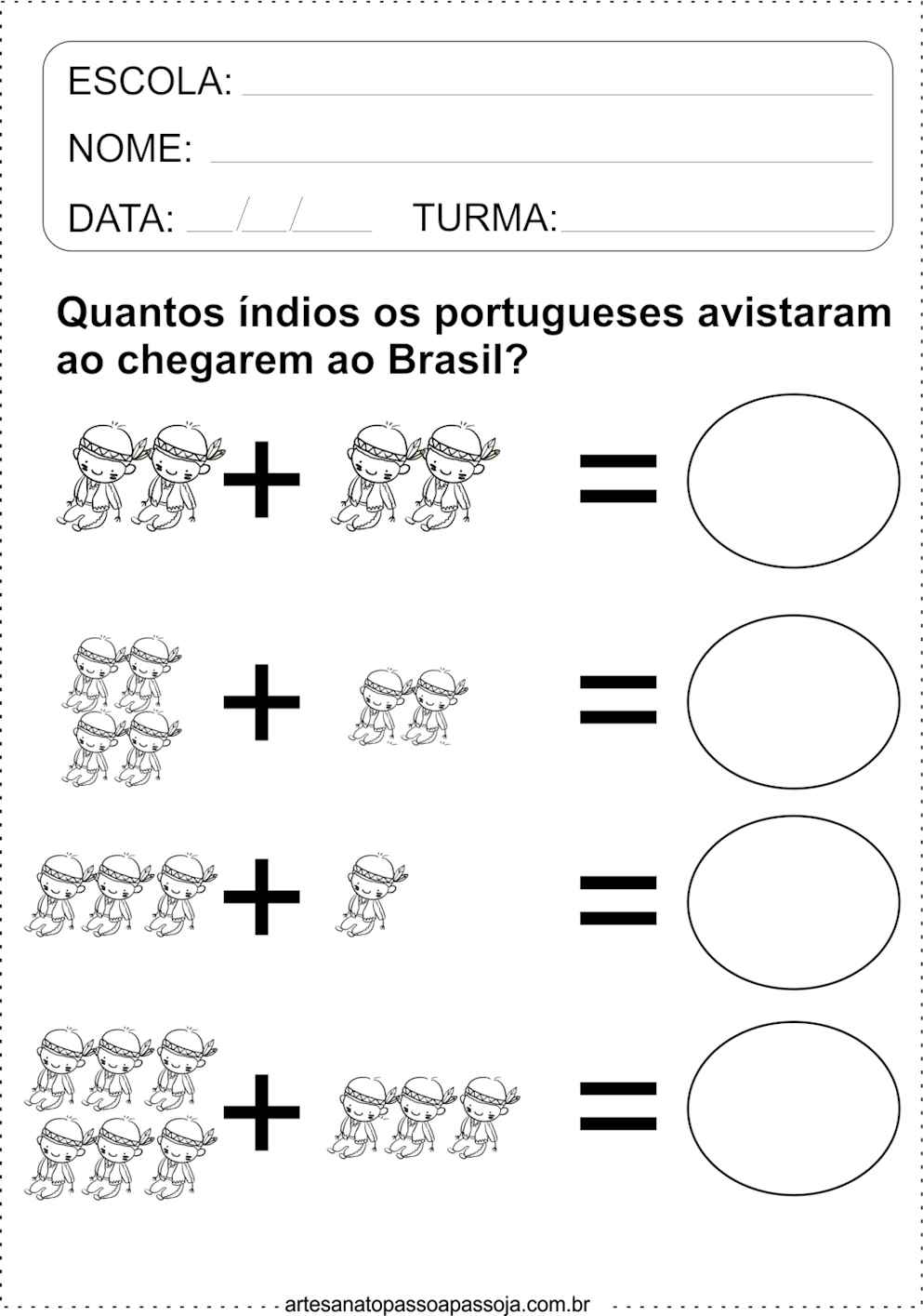 Atividade de História – Descobrimento do Brasil – Professora Graziella –  Atividades e tarefas prontas para a sala de aula