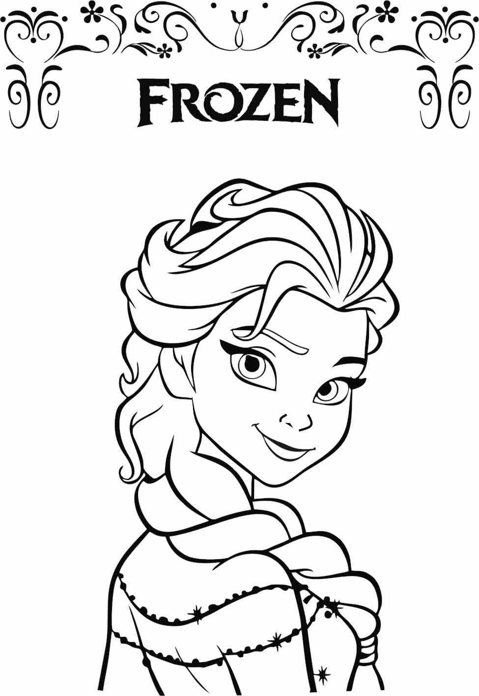 ▷ Desenhos de Frozen para colorir