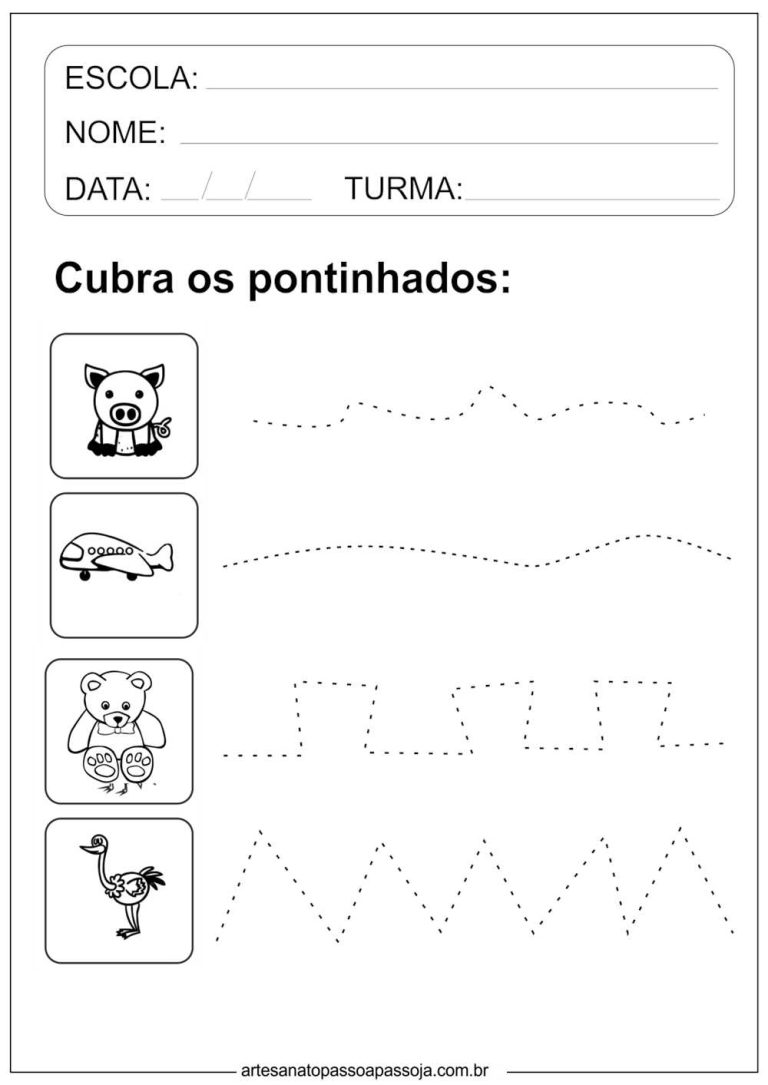 10 Atividades De Coordenação Motora Fina E Grossa Na Educação Infantil ...