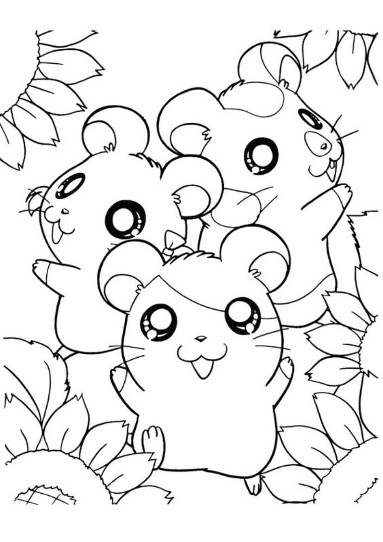 Desenho Hamster fofos