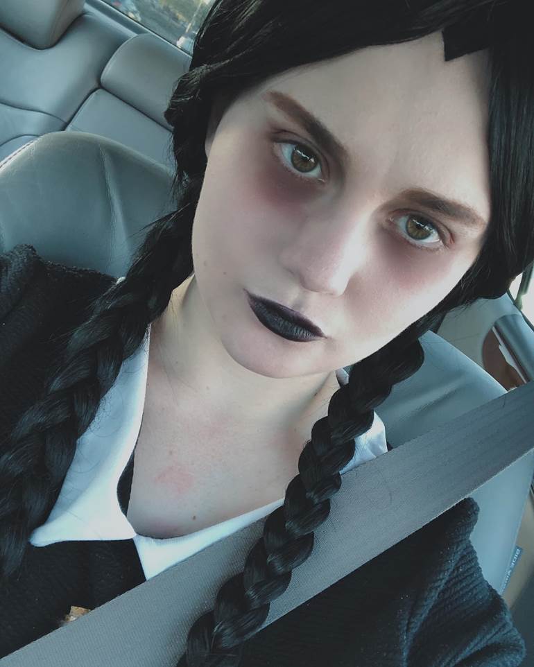 Fantasia Halloween de Vandinha da Família Addams 