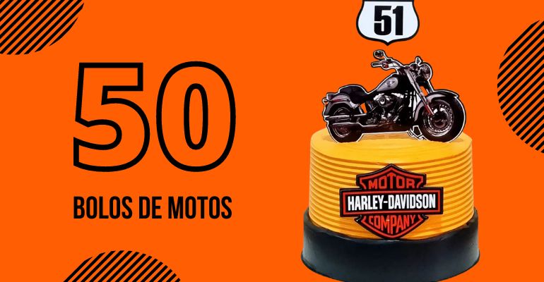 Bolo de moto: 50 modelos para quem ama motociclismo - Artesanato