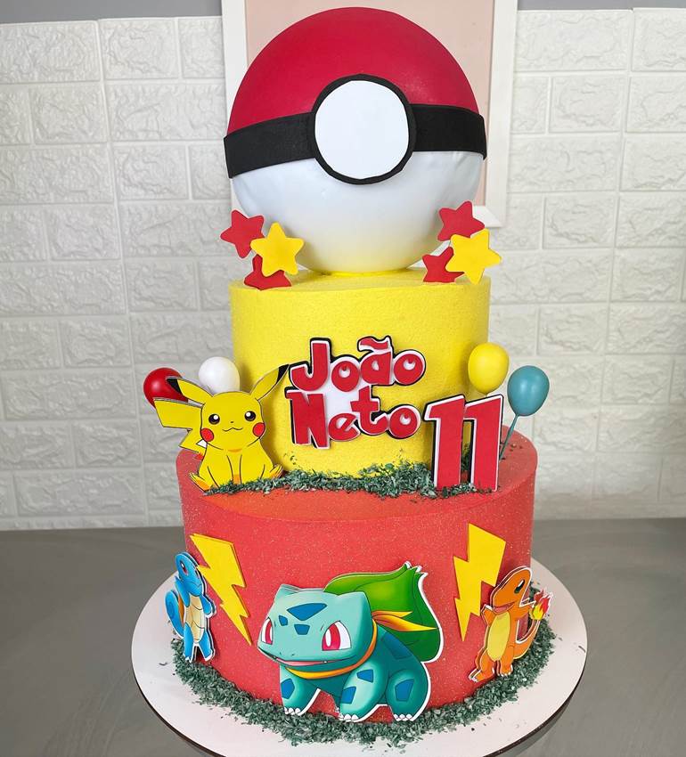 Bolo Pokémon: 50 fotos para inspirar a decoração da sua festa - Artesanato  Passo a Passo!